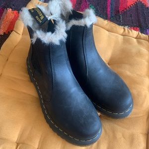 brand new fur lined dr martens